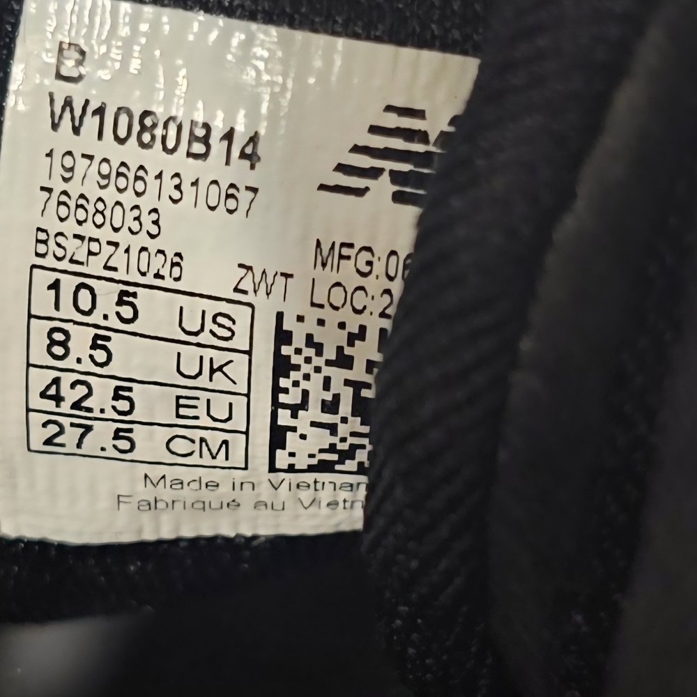 1080 V14 New Balance Size 10.5 Women's Or Men's Size 9. - Picture 10 of 10